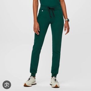 Zamora - Petite Jogger Scrub Pants - XXS - Petite / Forest Green
